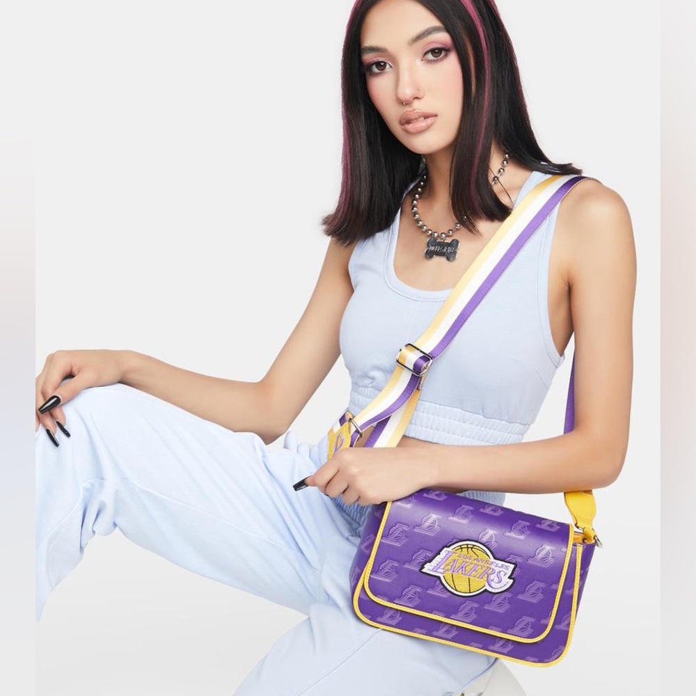 LOUNGEFLY NBA LA Lakers Crossbody Bag